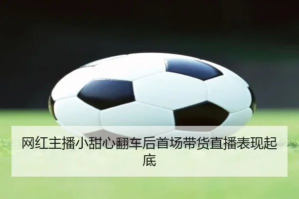 网红主播小甜心翻车后首场带货直播表现起底